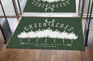 Green acres 4 X 6 Rubber Backed Carpeted HD - The Personalized Doormats Company