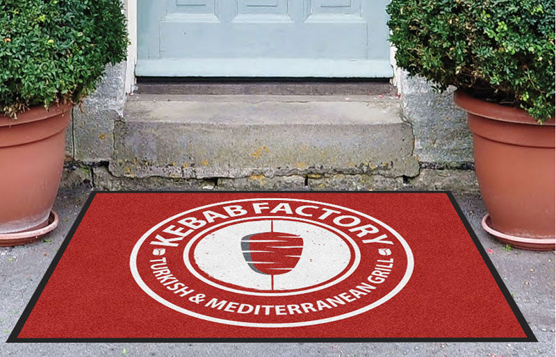 Kebab Factory 3 X 4 Rubber Backed Carpeted HD - The Personalized Doormats Company