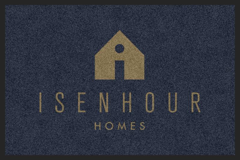 Isenhour Homes 2 X 3 Rubber Backed Carpeted HD - The Personalized Doormats Company