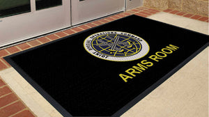 FORT BRAGG - ARMS ROOM 3 X 5 Rubber Scraper - The Personalized Doormats Company