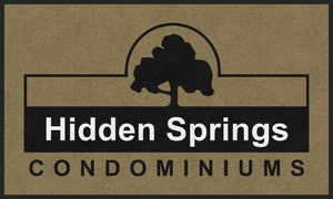 Hidden Springs Condominiums 3 X 5 Rubber Backed Carpeted HD - The Personalized Doormats Company