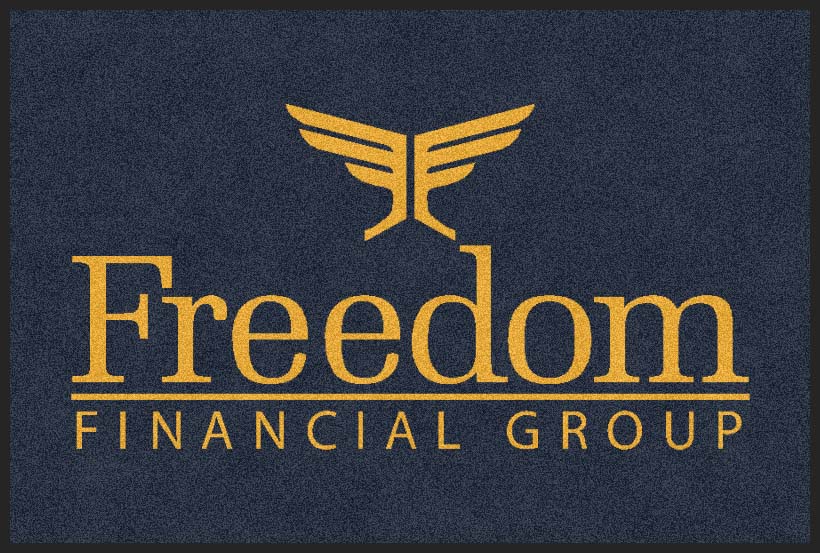 Freedom Financial Group 2 X 3 Rubber Backed Carpeted HD - The Personalized Doormats Company