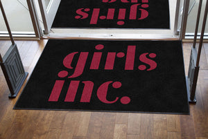 Girls Inc. of Carpinteria 4 X 6 Rubber Backed Carpeted HD - The Personalized Doormats Company