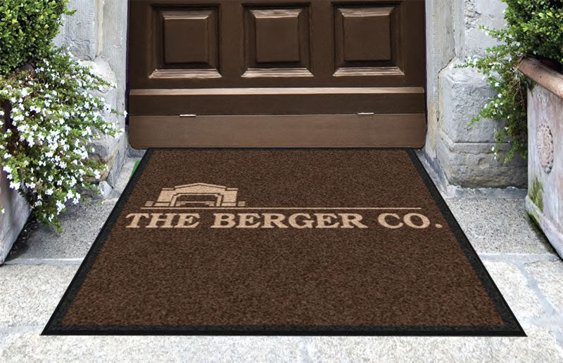 Berger Mat 2 X 2 Rubber Backed Carpeted HD - The Personalized Doormats Company