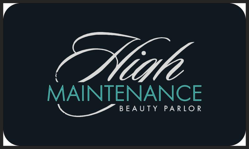 High Maintenance Beauty Parlor 3 X 5 Anti-Fatigue - The Personalized Doormats Company