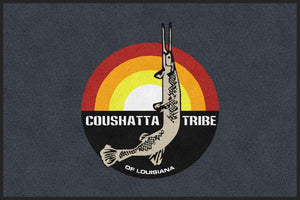 Coushatta Tribe Charcoal Horizontal