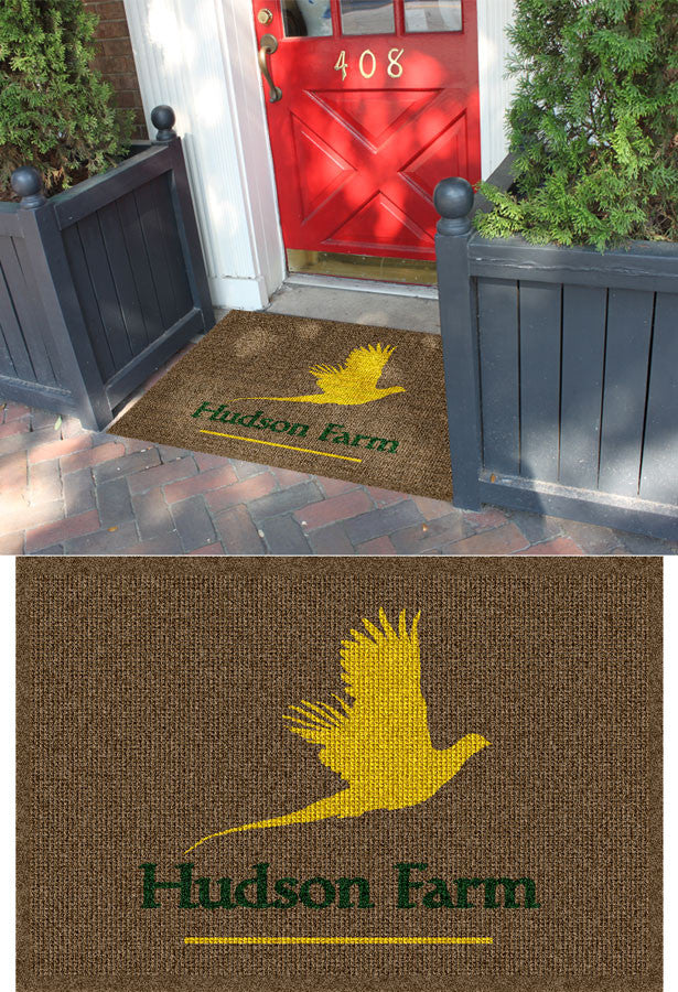 HUDSON FARM - Fashion Edge 3 X 4 Waterhog Impressions - The Personalized Doormats Company