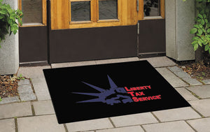 954LibTax Outdoor Matt 2.5 X 3 Rubber Scraper - The Personalized Doormats Company