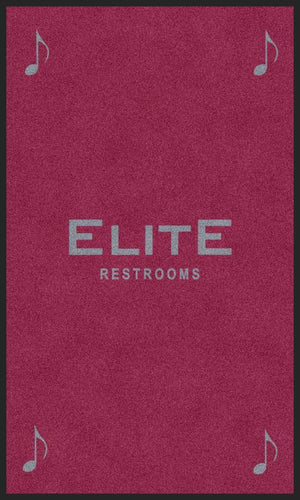 Elite Musical Notes 3 x5 § 3 X 5 Rubber Backed Carpeted HD - The Personalized Doormats Company
