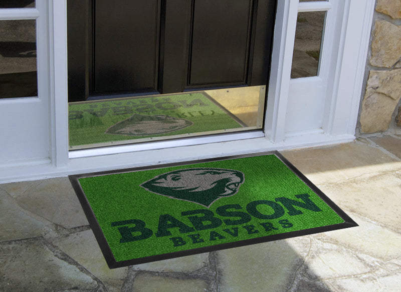 Babson DormMat 2 X 3 Luxury Berber Inlay - The Personalized Doormats Company