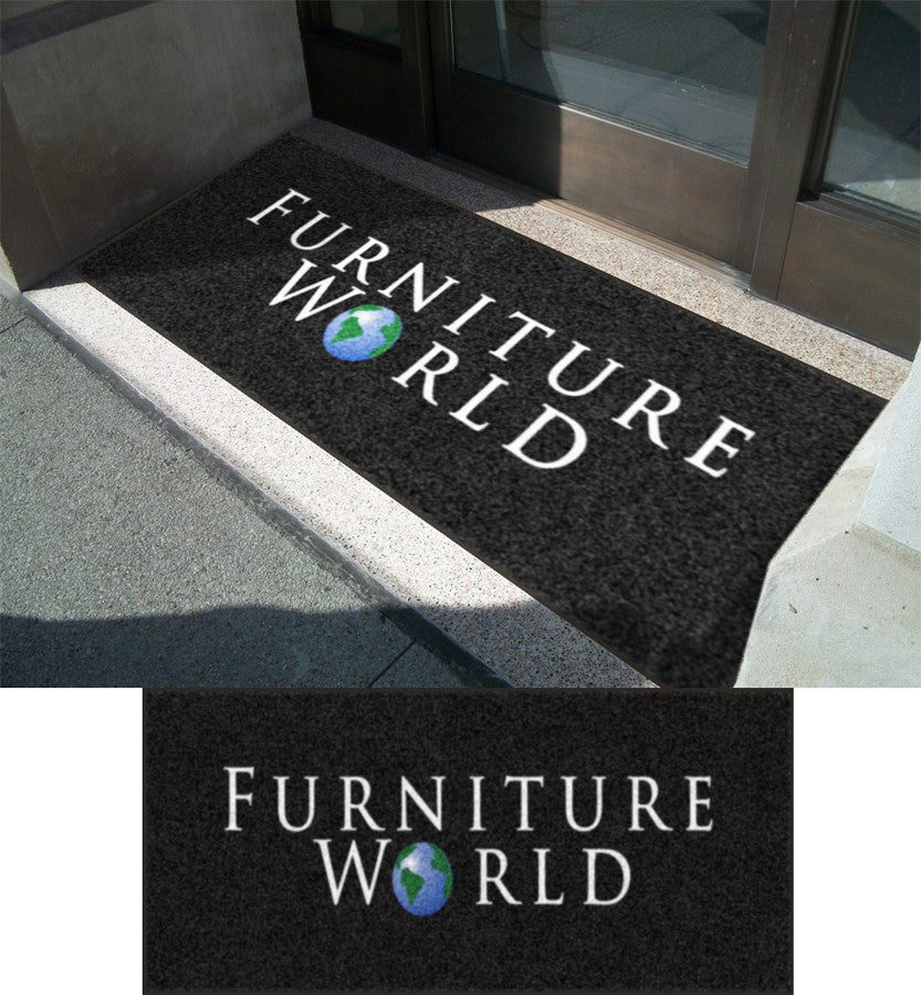 Furniture World 3 X 8 Rubber Backed Carpeted HD - The Personalized Doormats Company