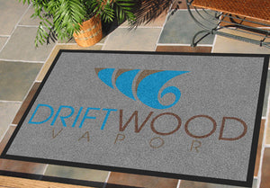 Drift wood vapor 2 x 3 Rubber Backed Carpeted - The Personalized Doormats Company