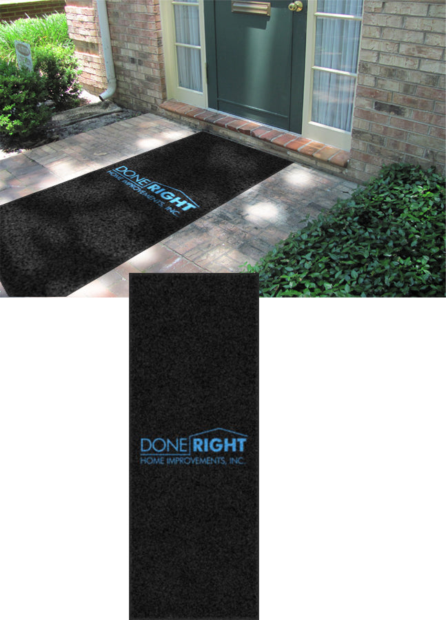 Done Right 3 X 8 Rubber Backed Carpeted HD - The Personalized Doormats Company