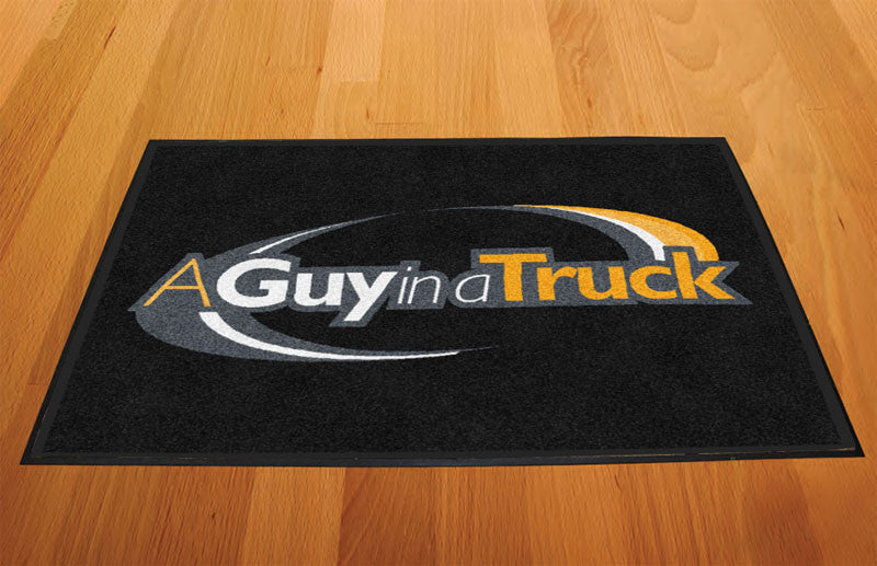 A Guy In A Truck 2 X 3 Rubber Backed Carpeted HD - The Personalized Doormats Company