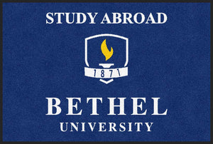 BETHEL UNIVERSITY 2 X 3 Rubber Backed Carpeted HD - The Personalized Doormats Company