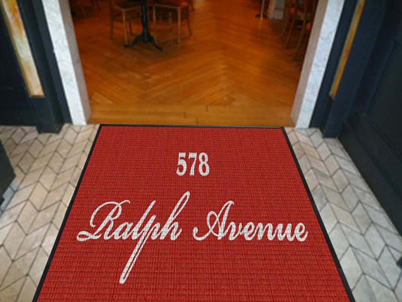 578 RalphAvenue 4 X 8 Waterhog Inlay - The Personalized Doormats Company