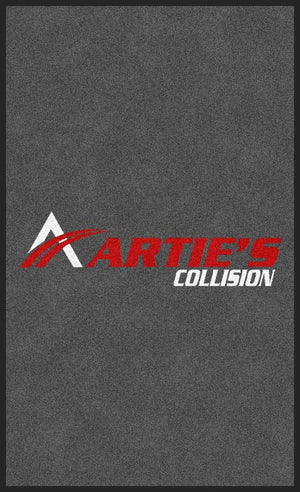 Artie's Collison 3 X 5 Rubber Backed Carpeted - The Personalized Doormats Company