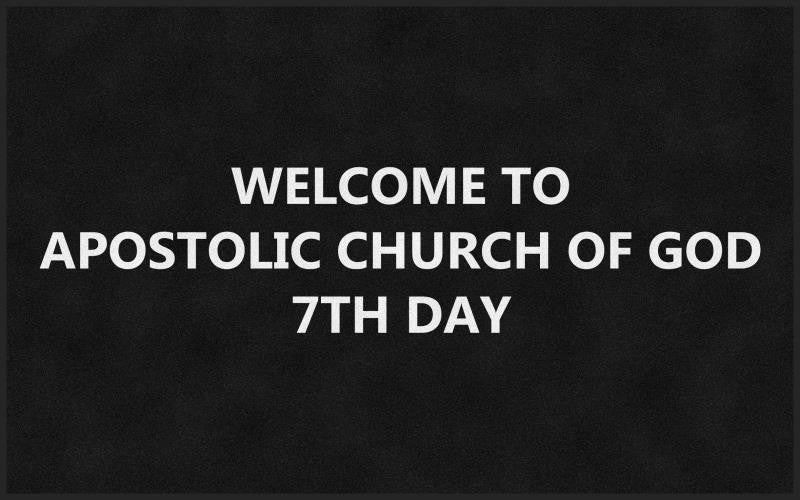 7th day apostolic 5 X 8 Rubber Backed Carpeted HD - The Personalized Doormats Company