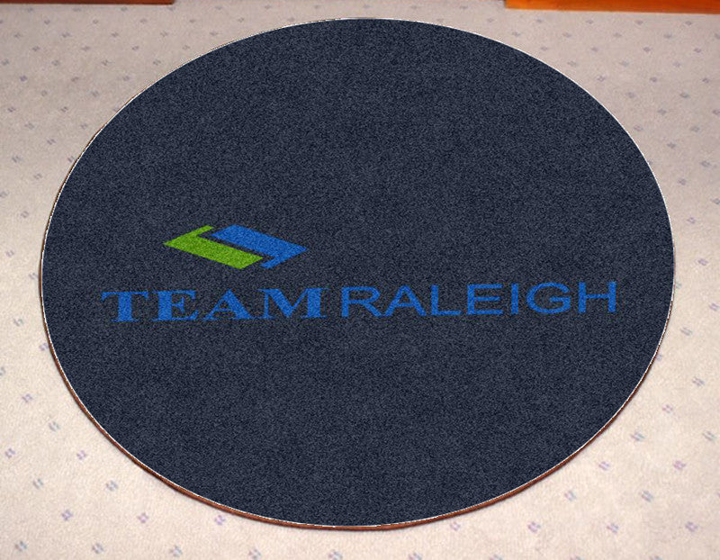 Bankers life 3 X 3 Rubber Backed Carpeted HD Round - The Personalized Doormats Company