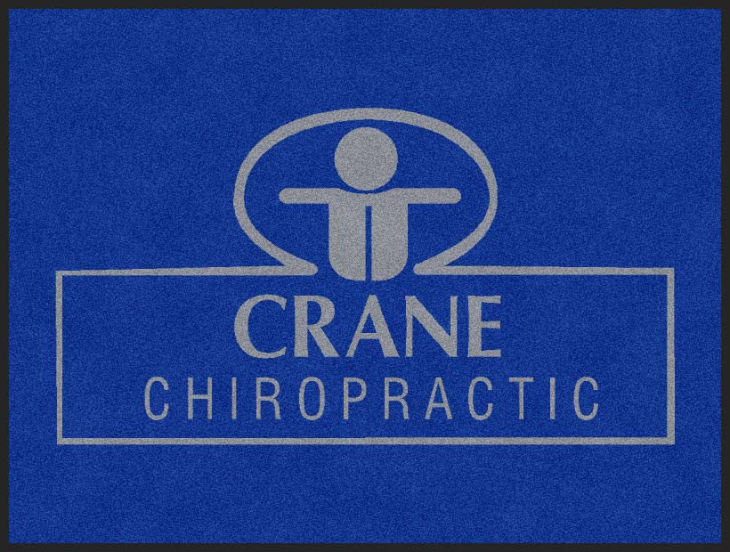Crane Chiropractic 3 x 4 Rubber Backed Carpeted HD - The Personalized Doormats Company