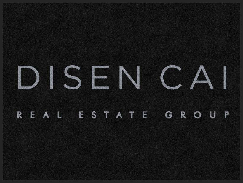 Disen Cai Real Estate Group 3 X 4 Rubber Backed Carpeted HD - The Personalized Doormats Company