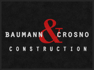 Baumann and Crosno 3 x 4 Rubber Backed Carpeted - The Personalized Doormats Company