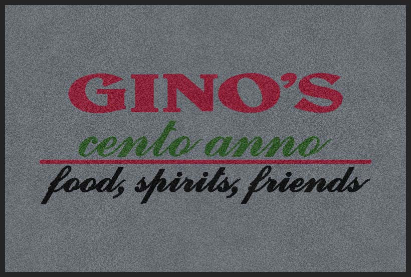 ginos 2 X 3 Rubber Backed Carpeted HD - The Personalized Doormats Company