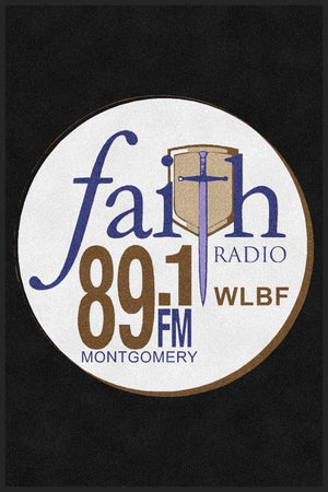 BILLY FAITH RADIO 89.1 4 X 6 Rubber Backed Carpeted HD - The Personalized Doormats Company