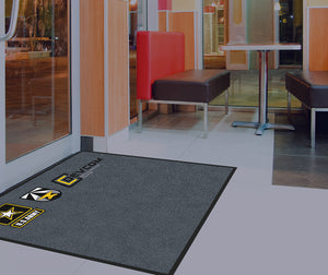 US ARMY COMBAT 45" x 48" §-3.75 X 4 Rubber Backed Carpeted HD-The Personalized Doormats Company