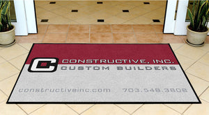 constructive banner 3 X 5 Rubber Backed Carpeted HD - The Personalized Doormats Company