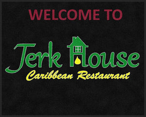 Jerk House 4 X 5 Rubber Backed Carpeted HD - The Personalized Doormats Company