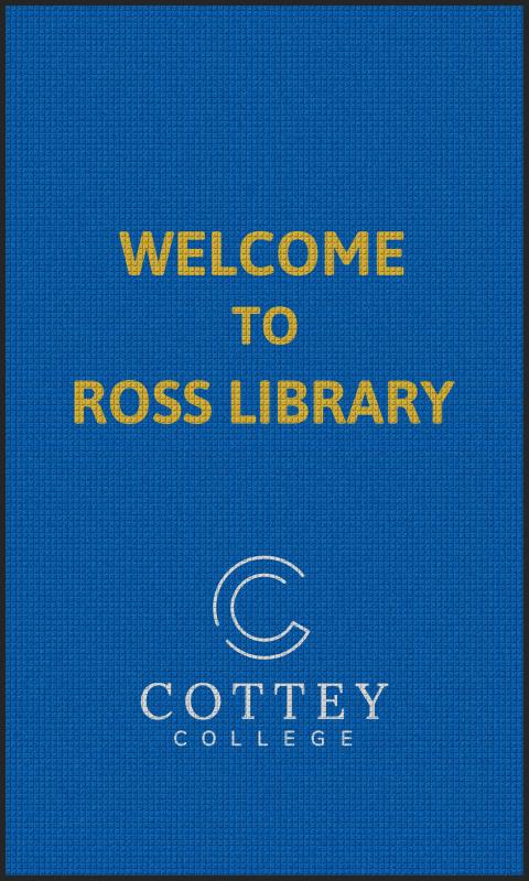 Cottey College Library Entry Mat 6 X 10 Waterhog Impressions - The Personalized Doormats Company