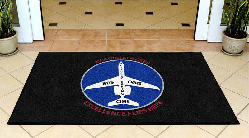 Exxon Mobil 3 x 5 Rubber Backed Carpeted HD - The Personalized Doormats Company