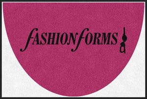 Fashion Forms 4 X 6 Rubber Backed Carpeted HD Half Round - The Personalized Doormats Company