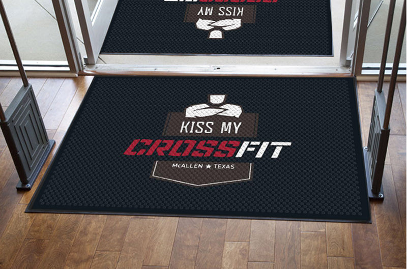 KISS MY CROSSFIT §-4 X 6 Rubber Scraper-The Personalized Doormats Company