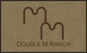 Double M Ranch 3 X 5 Rubber Backed Carpeted HD - The Personalized Doormats Company