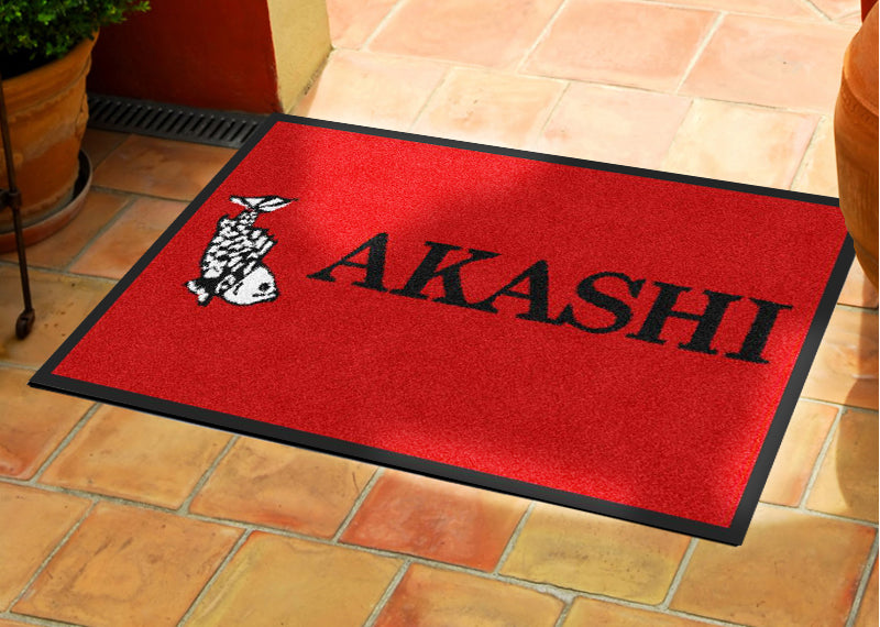 Akashi 2 x 3 Rubber Backed Carpeted - The Personalized Doormats Company