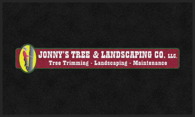 Jonny's Tree & Landscaping Co. LLC 3 x 5 Rubber Backed Carpeted HD - The Personalized Doormats Company