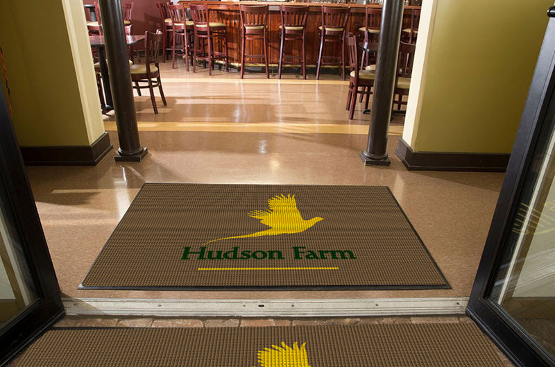 HUDSON FARM - Fashion Edge 4 X 6 Waterhog Impressions - The Personalized Doormats Company