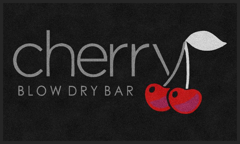 Cherry Blow Dry Bar 3 x 5 Rubber Backed Carpeted - The Personalized Doormats Company