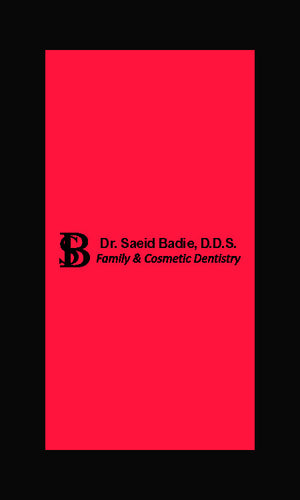 Dr. Saeid Badie D.D.S. 3 X 5 Rubber Scraper - The Personalized Doormats Company