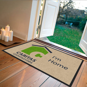 Caritas Communities 2 X 3 Rubber Backed Carpeted HD - The Personalized Doormats Company