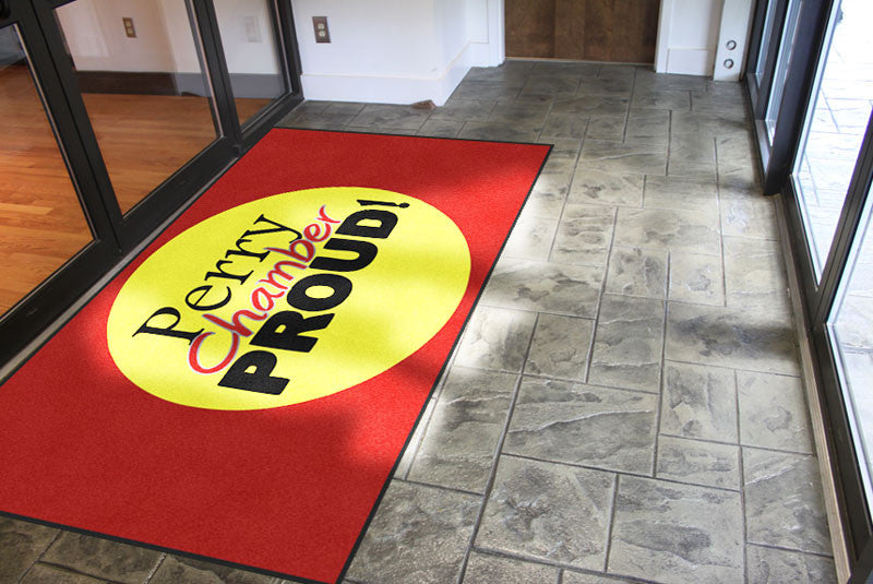 Chamber Entry Mat 6 x 10 Rubber Backed Carpeted HD - The Personalized Doormats Company