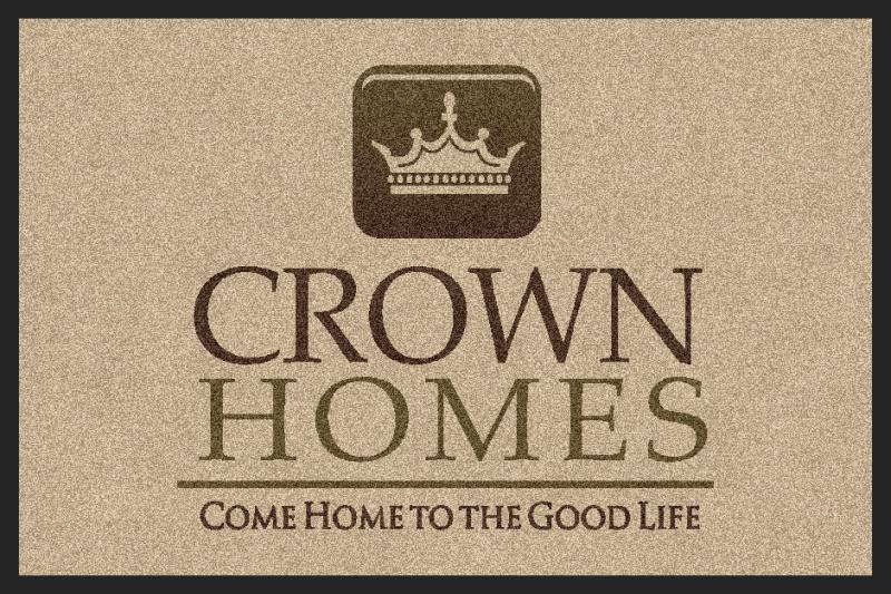 crown homes 2 X 3 Rubber Backed Carpeted HD - The Personalized Doormats Company