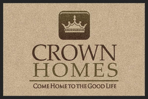crown homes 2 X 3 Rubber Backed Carpeted HD - The Personalized Doormats Company