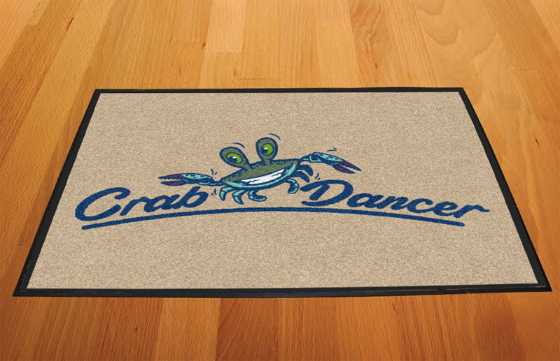 Crab Dancer 2 X 3 Rubber Backed Carpeted HD - The Personalized Doormats Company