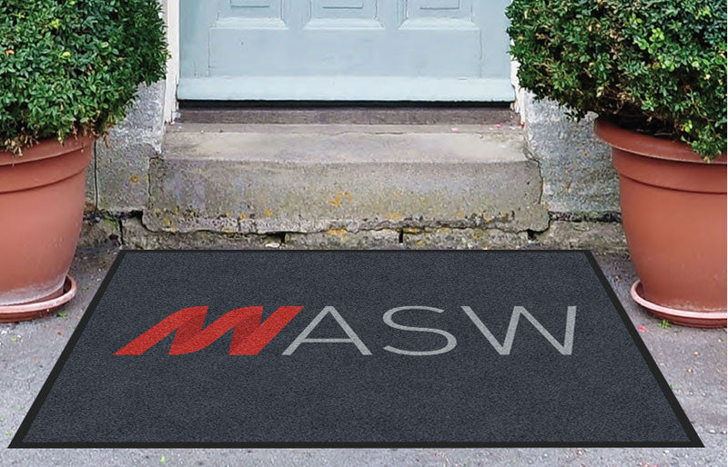 ASW Door Mat 3 X 4 Rubber Backed Carpeted HD - The Personalized Doormats Company