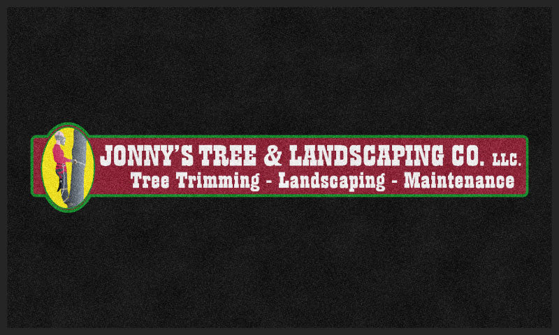 Jonny's Tree & Landscaping Co. LLC 3 X 5 Rubber Backed Carpeted HD - The Personalized Doormats Company