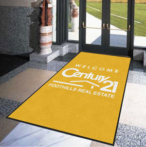 CENTURY 21 FOOTHILLS REAL ESTATE 5 x 8 Rubber Backed Carpeted - The Personalized Doormats Company