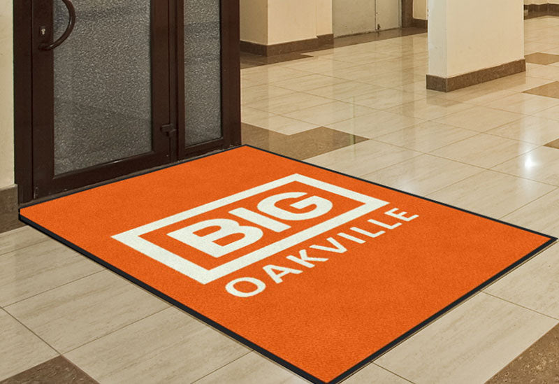 BIG OAKVILLE 4 X 6 Rubber Backed Carpeted - The Personalized Doormats Company